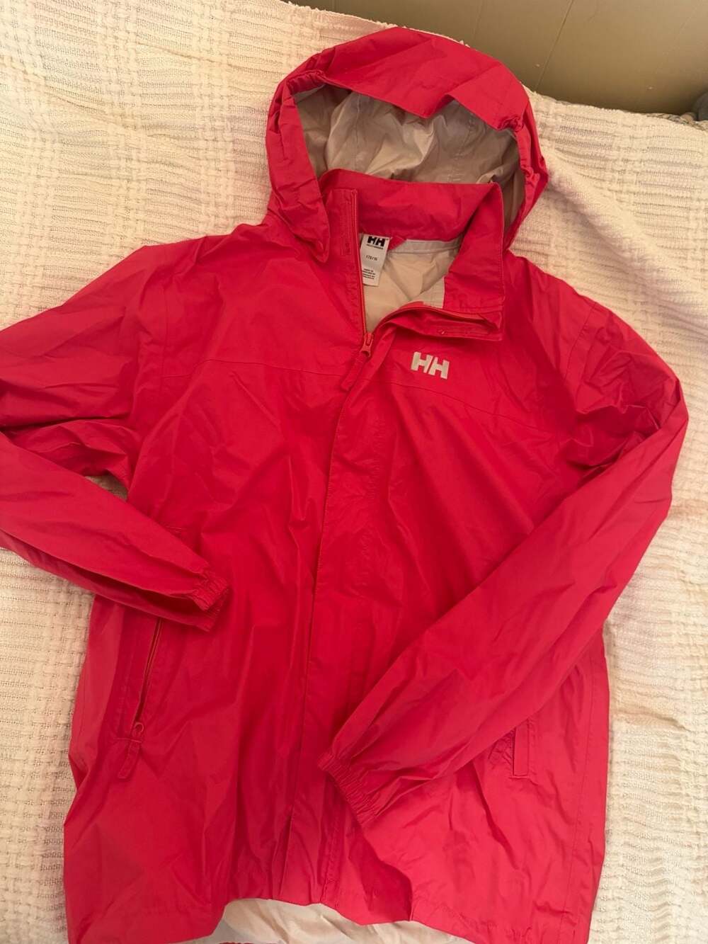 Helly Hansen Kids Loke Waterproof Windbreaker Shell Rain Jacket Pink